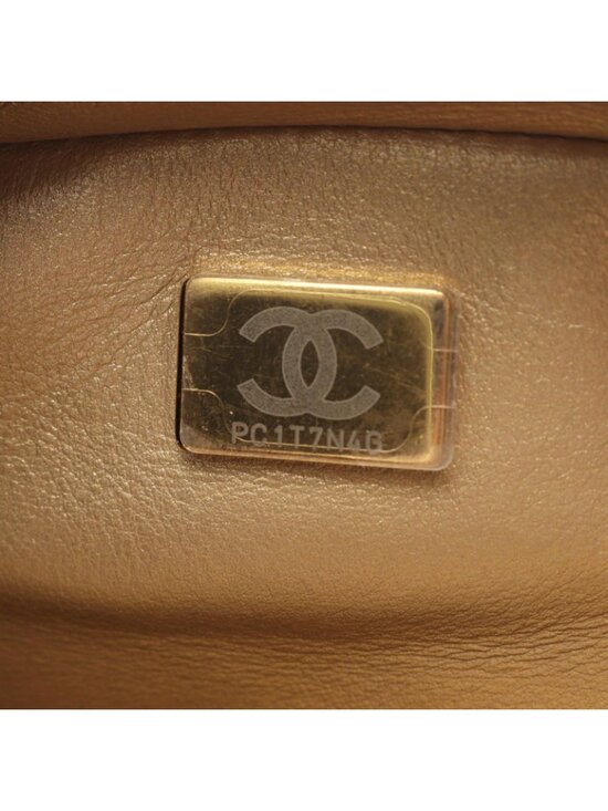 Chanel Backpack Quilted Square Chain Black Lambskin main image 9
